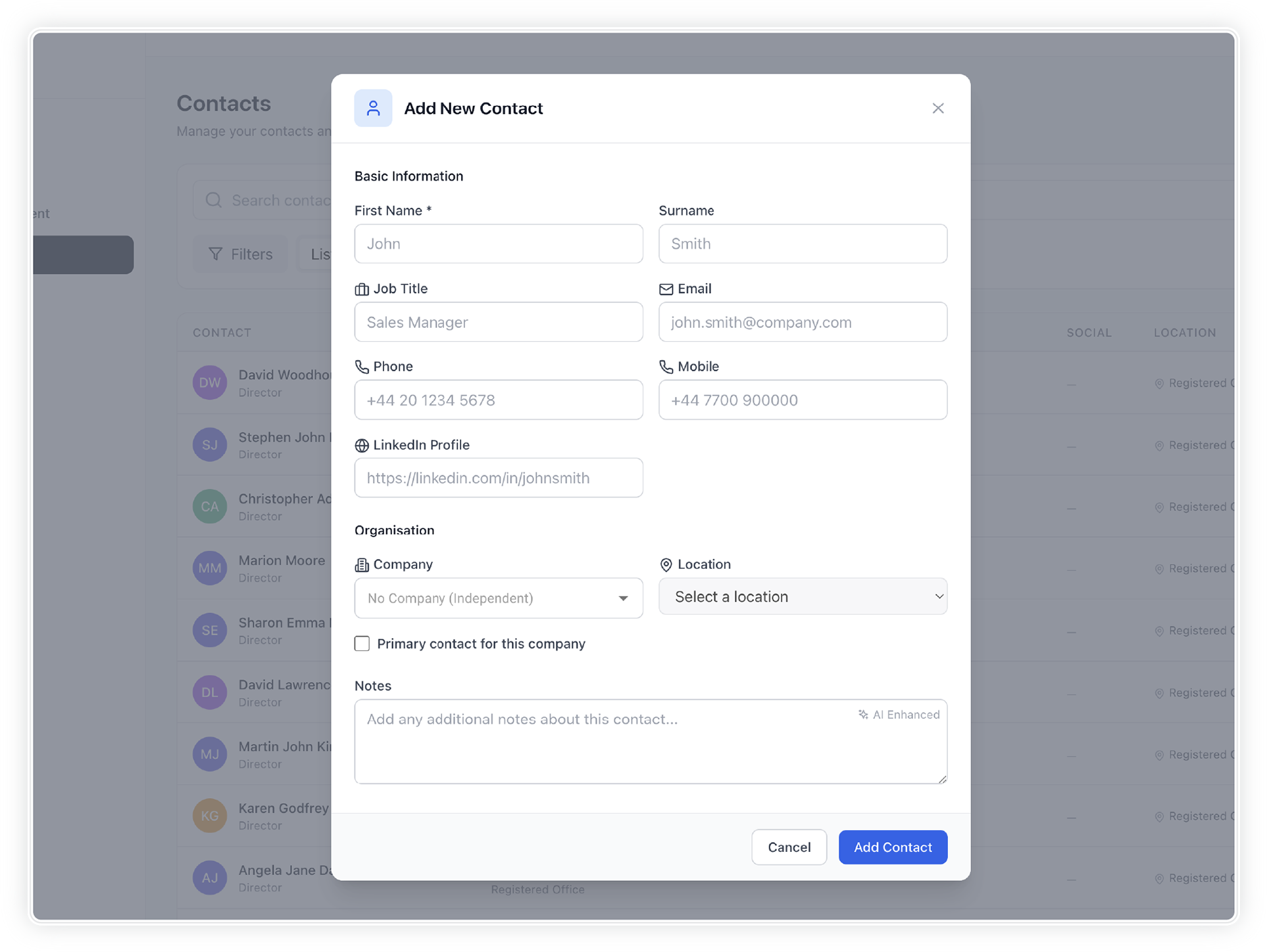 Set-up and find records